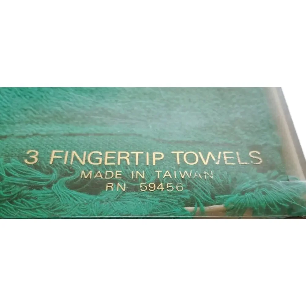 Renaissance Beverly Hills Polo Club Fingertip Towels Vintage Boxed